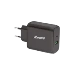 Xwave kućni punjač od 45W (USB-A + USB-C) GaN45-AC, Crni