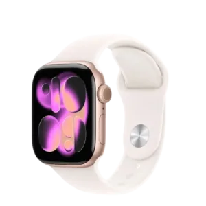 Apple Watch S11 GPS 42mm Rose Gold Aluminium Case with Light Blush Sport Band - S/M, (meu04rk/a)