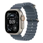 Apple Watch Ultra 3 Cellular 49mm Natural Titanium Case with Anchor Blue Ocean Band, (mewh4se/a)