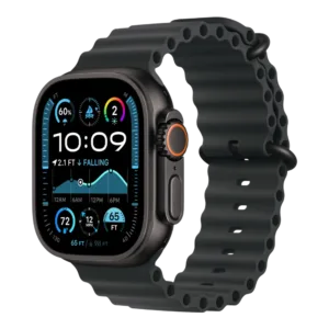 Apple Watch Ultra 3 Cellular 49mm Black Titanium Case with Black Ocean Band, (mf0j4se/a)