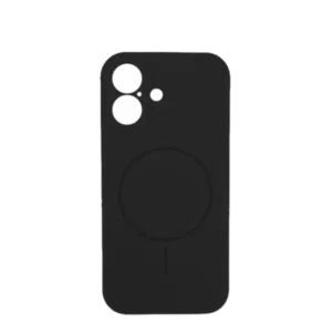 Lux silikonska futrola za bežično punjenje za iPhone 17, Crna