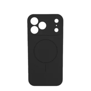 Lux silikonska futrola za bežično punjenje za iPhone 17 Pro, Crna