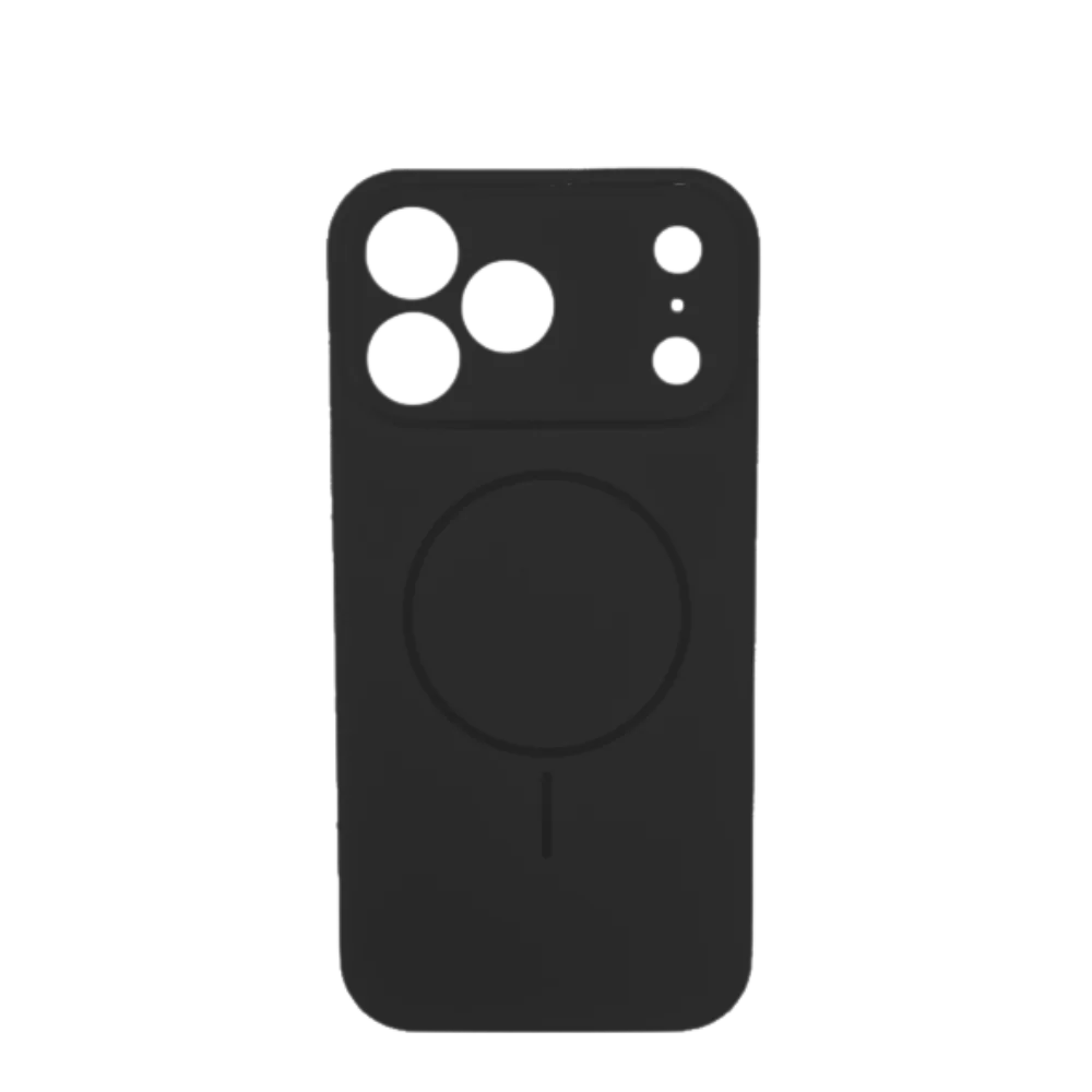Lux silikonska futrola za bežično punjenje za iPhone 17 Pro, Crna