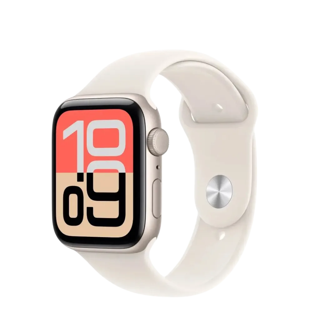 Apple Watch SE 3 GPS 40mm Starlight Aluminium Case with Starlight Sport Band - S/M, (meh34rk/a)
