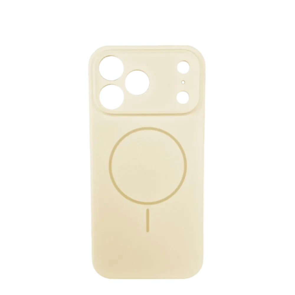 Lux silikonska futrola za bežično punjenje za iPhone 17 Pro, Bež