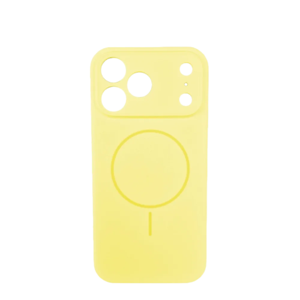 Lux silikonska futrola za bežično punjenje za iPhone 17 Pro, Žuta