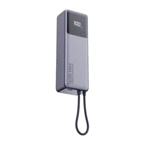 Xiaomi Power Bank 10000mAh, 165W (sa integrisanim kablom), Sivi