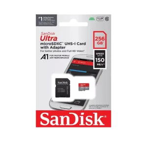 SanDisk Ultra kartica microSDXC 256GB sa adapterom