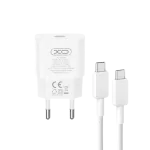XO Kućni punjač sa kablom od 25W (USB-C) L167, Beli