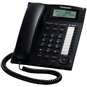 Panasonic KX-TS880FX-W fiksni telefon, Crni