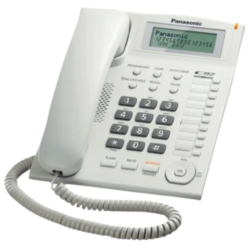 Panasonic KX-TS880FX-W fiksni telefon, Beli