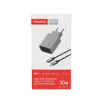 TRANYOO T-EU13C kućni punjač sa kablom 30W, Sivi