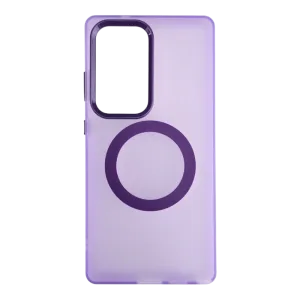 Silikonska futrola Magsafe FLURO COLOR Samsung S26 Ultra LJUBIČASTA