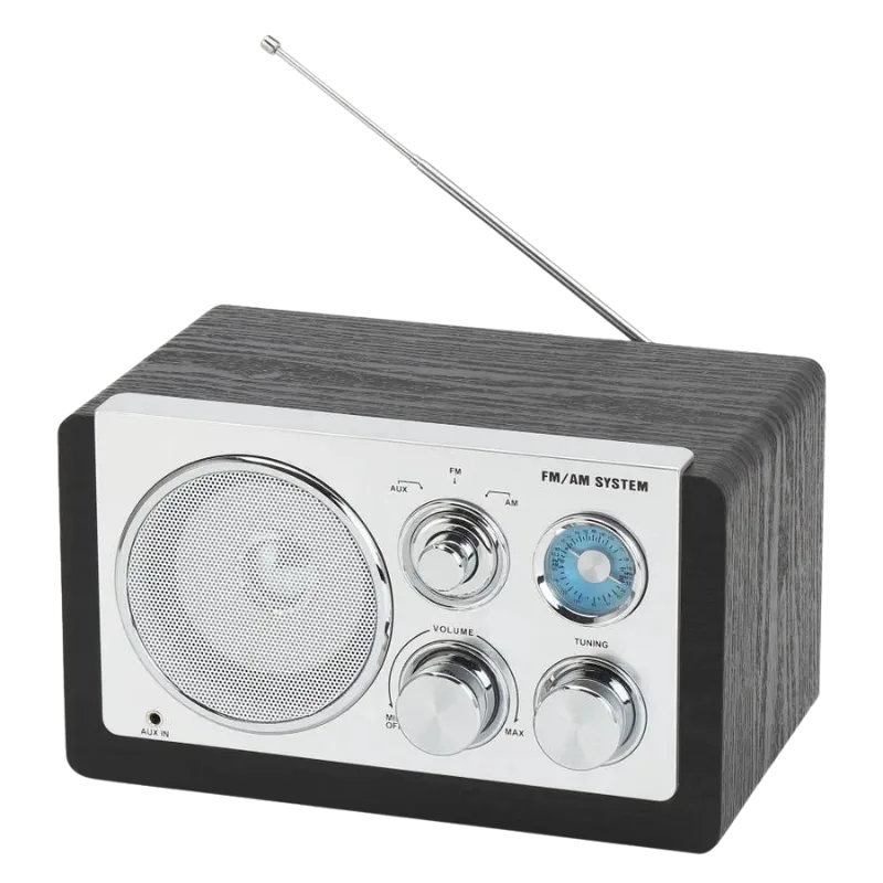 Denver TR-63W AM/FM radio, Crni