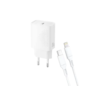 XO Kućni punjač sa kablom od 20W (USB-C) L160, Beli