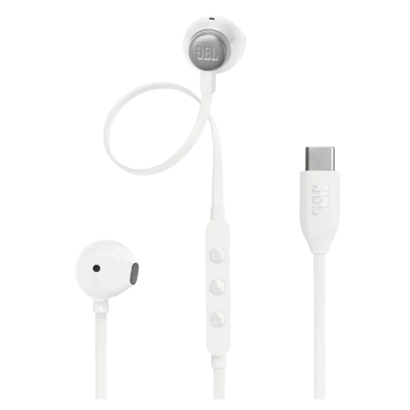 JBL Tune T305C žične slušalice USB-C, Bele