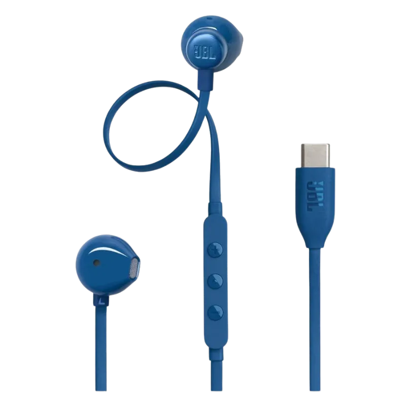 JBL Tune T305C žične slušalice USB-C, Plave