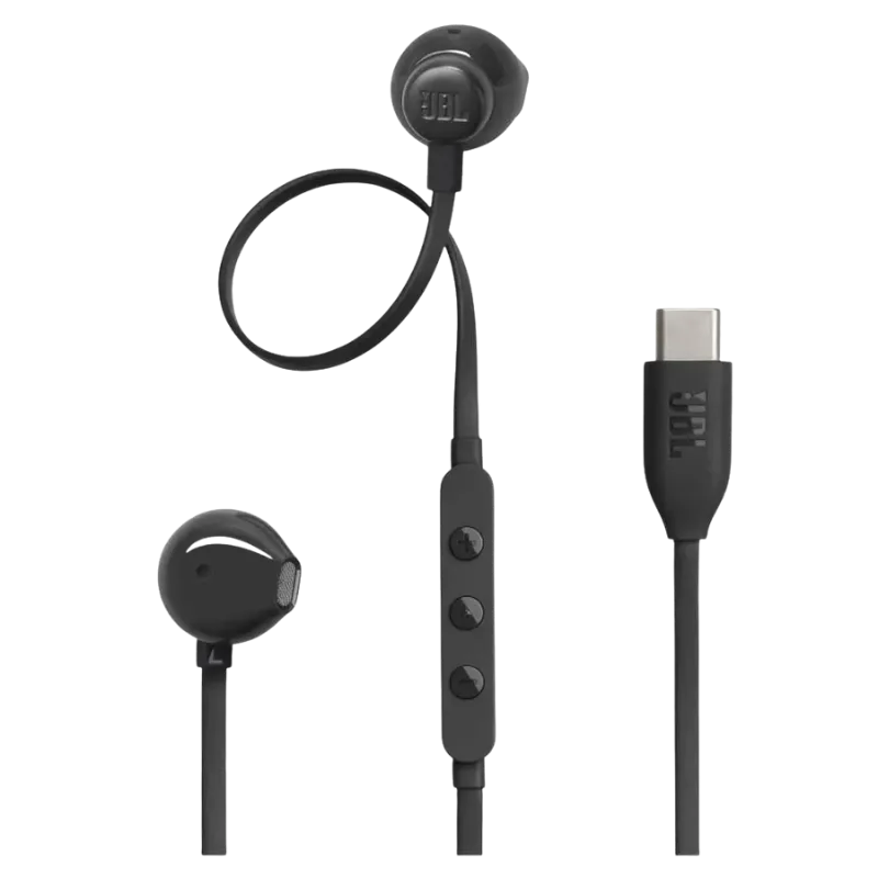 JBL Tune T305C žične slušalice USB-C, Crne