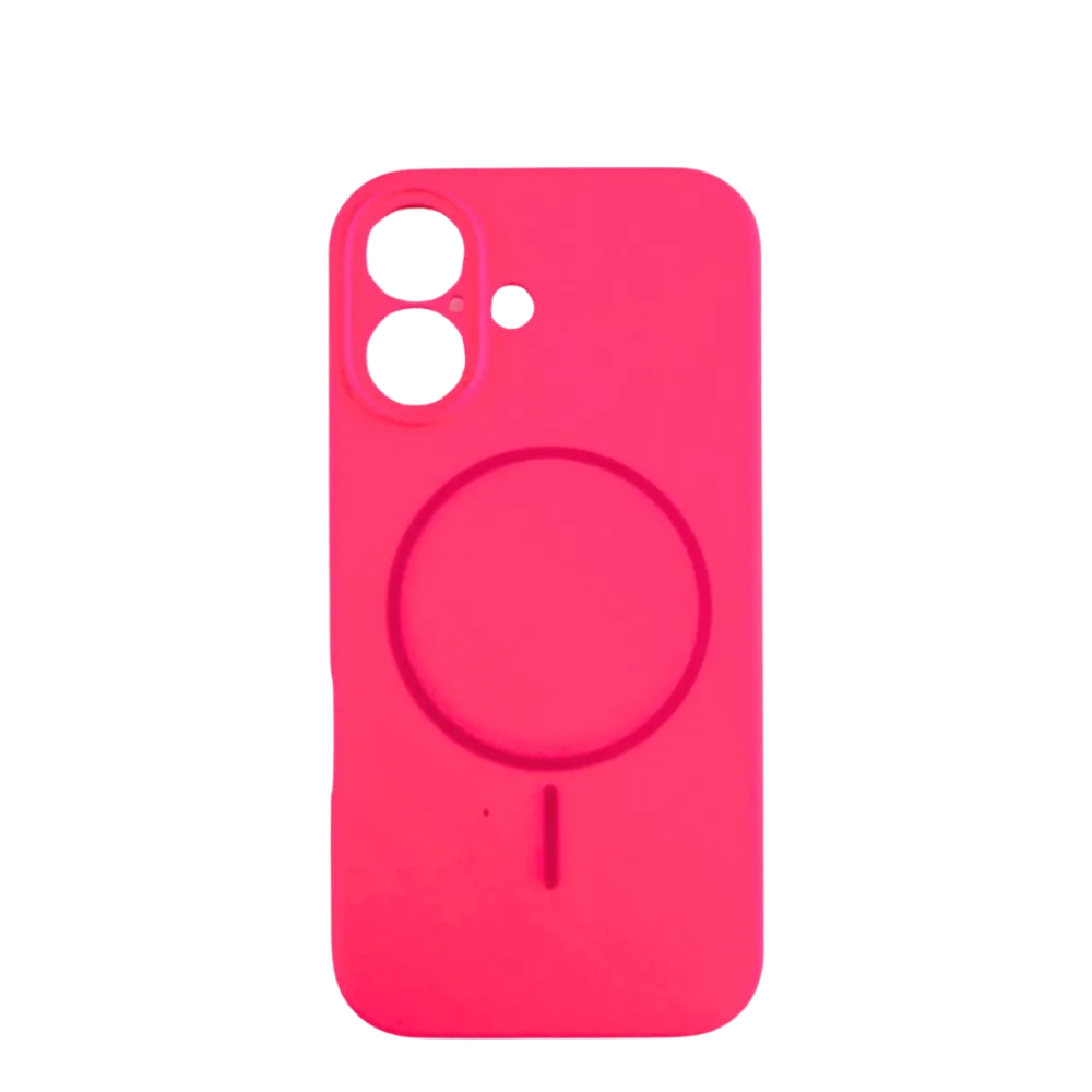 Lux silikonska futrola za bežično punjenje za iPhone 16, Roze