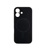 Lux silikonska futrola za bežično punjenje za iPhone 16, Crna