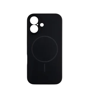 Lux silikonska futrola za bežično punjenje za iPhone 16, Crna