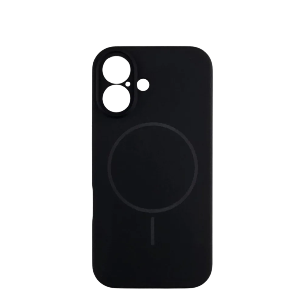 Lux silikonska futrola za bežično punjenje za iPhone 16, Crna