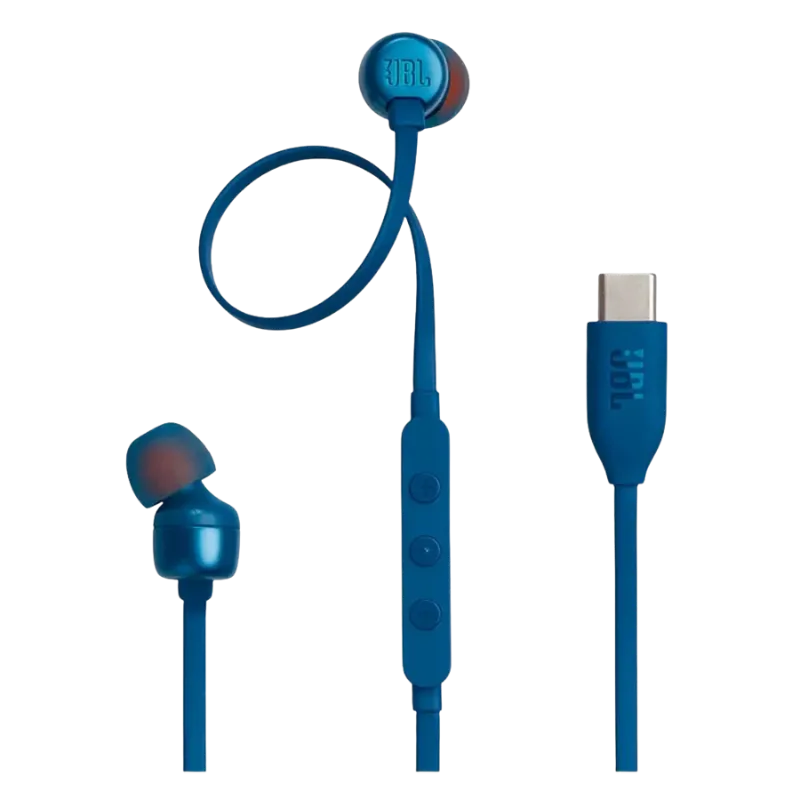 JBL Tune T310C žične slušalice USB-C, Plave