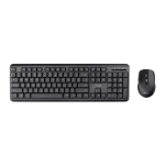 TRUST Ody II Silent YU-SRB bežična tastatura + miš, Crna