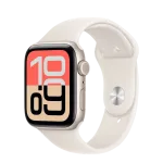 Apple Watch SE 3 Cellular 44mm Starlight Aluminium Case with Starlight Sport Band - S/M, (mepe4rk/a)