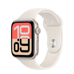 Apple Watch SE 3 Cellular 44mm Starlight Aluminium Case with Starlight Sport Band - S/M, (mepe4rk/a)