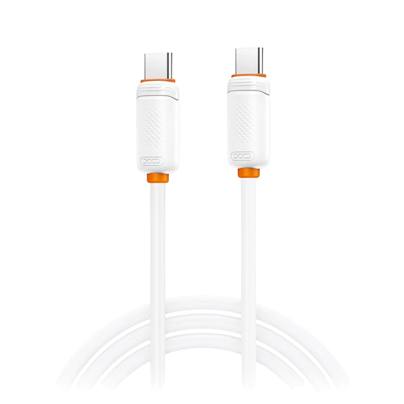 XO Nb-Q302B kabl USB-C na USB-C, 60W, 1m, Beli