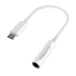 TRANYOO T-E6 adapter USB-C na 3.5mm jack, Beli