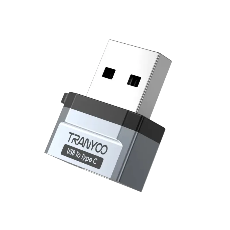 TRANYOO T-E17 Adapter USB-A na Type-C, Sivi