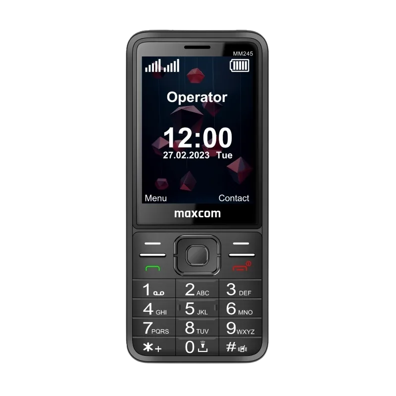 MAXCOM MM245 4G, Crni (Black)