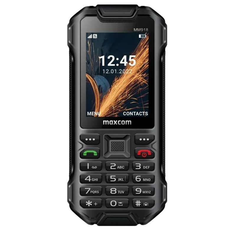 MAXCOM MM918 4G ojačani, Crni (Black)