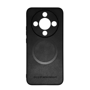 Zaštitna silikonska futrola (OLGE Magnetic) za Honor Magic8 Lite, Crna