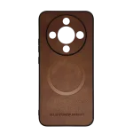 Zaštitna silikonska futrola (OLGE Magnetic) za Honor Magic8 Lite, Braon