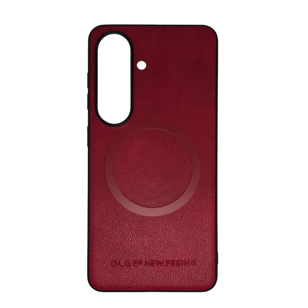 Zaštitna silikonska futrola (OLGE Magnetic) za Samsung Galaxy A07, Crvena