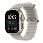 Apple Watch Ultra 4 49mm GPS plus Cellular Natural Titanium Ocean Band Translucent Gray