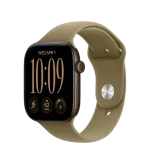 Apple Watch S12 GPS 46mm Dark Bronze Aluminium Case with Olive Sport Band - S/M (mjeq4wf/a)