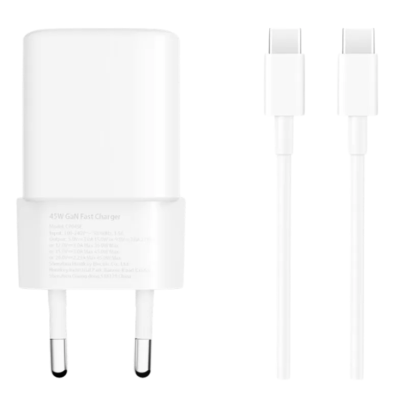 Honor Choice CX 45W GaN kućni punjač sa kablom, Beli