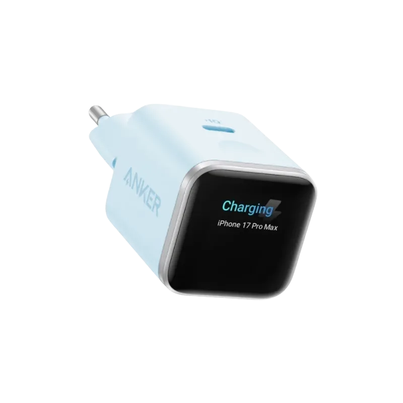 ANKER Nano kućni punjač bez kabla (sa ekranom) 45W USB-C, Plavi