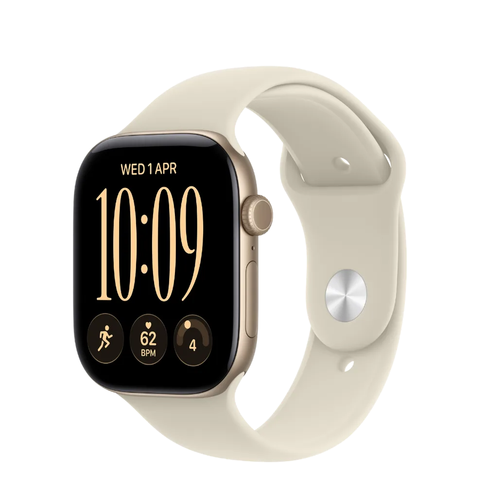 Apple Watch Series 12 42mm GPS plus Cellular Light Gold Aluminum Sport Band Sand