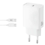 XO L162 Kućni punjač sa kablom 30W (USB-C), Beli